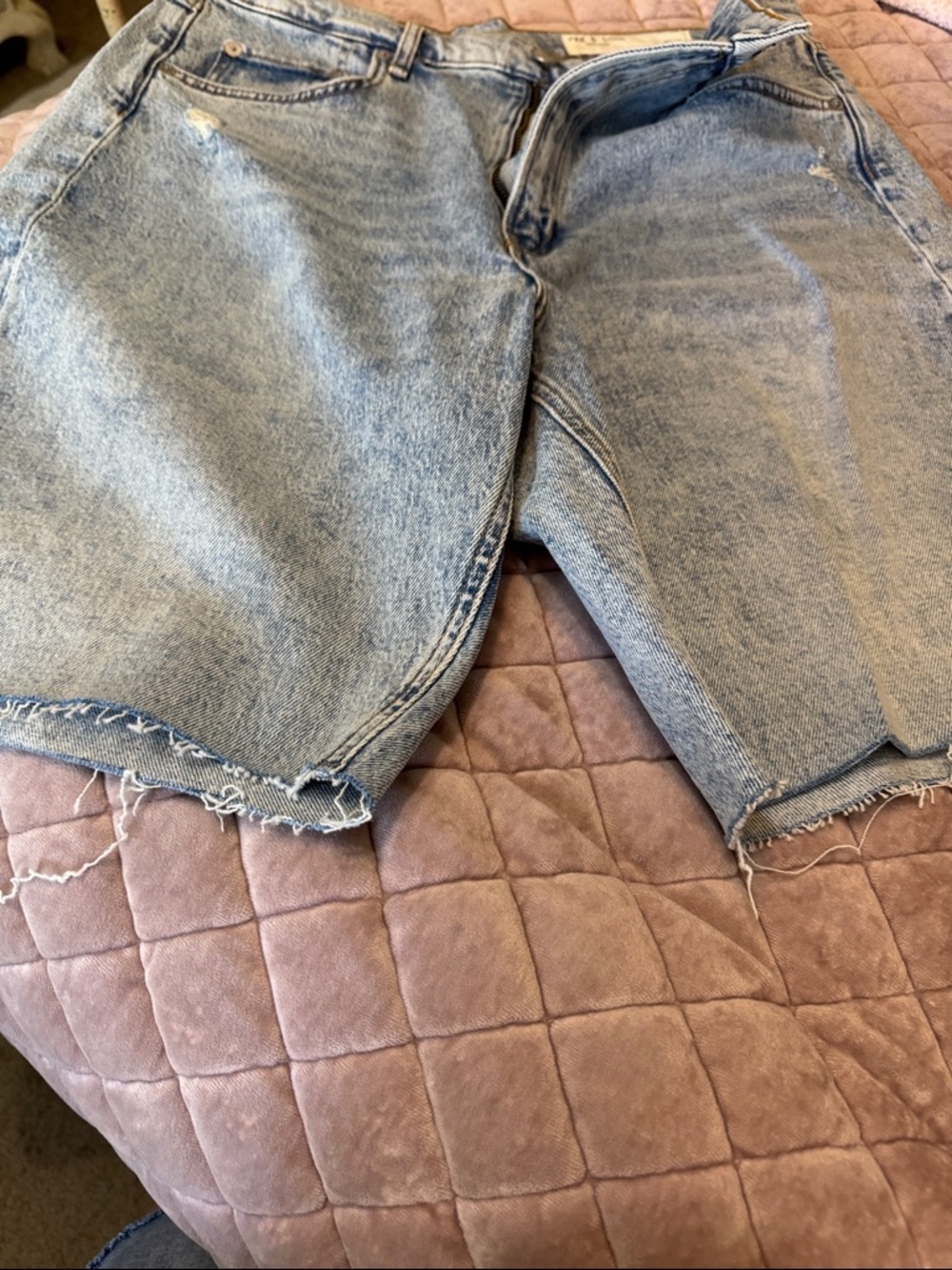 rag & bone Light Blue Denim Jeans distressed